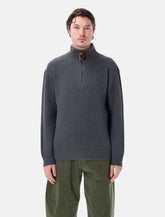JW Anderson half-zip wool-cotton jumper - | Spazio Pritelli