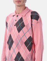 JW Anderson x Pringle Argyle polo sweater - | Spazio Pritelli
