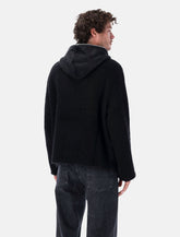 Our Legacy full zip hooded black cardigan - | Spazio Pritelli