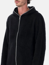 Our Legacy full zip hooded black cardigan - | Spazio Pritelli