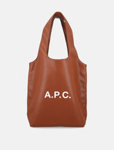 A.P.C. Ninon black small faux leather tote - | Spazio Pritelli