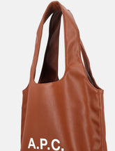 A.P.C. Ninon black small faux leather tote - | Spazio Pritelli