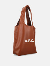A.P.C. Ninon black small faux leather tote - | Spazio Pritelli