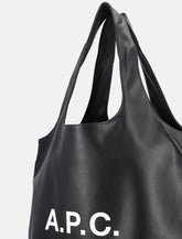 A.P.C. Ninon black small faux leather tote - | Spazio Pritelli