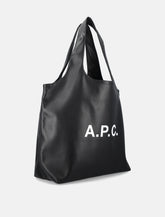 A.P.C. Ninon black small faux leather tote - | Spazio Pritelli