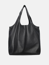 A.P.C. Ninon black small faux leather tote - | Spazio Pritelli