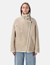 Isabel Marant Adelina shearling jacket - | Spazio Pritelli