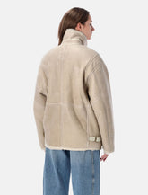 Isabel Marant Adelina shearling jacket - | Spazio Pritelli