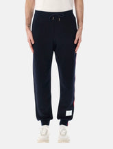 Thom Browne grosgrain-trimmed sweatpants - | Spazio Pritelli
