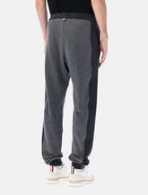 Thom Browne grey engineered 4-Bar sweatpants - | Spazio Pritelli