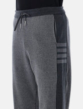 Thom Browne grey engineered 4-Bar sweatpants - | Spazio Pritelli