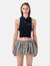 Miu Miu piqué polo vest - | Spazio Pritelli