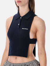 Miu Miu piqué polo vest - | Spazio Pritelli