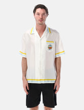 Casablanca Tennis Landscape Silk Shirt - | Spazio Pritelli