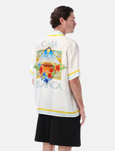 Casablanca Tennis Landscape Silk Shirt - | Spazio Pritelli