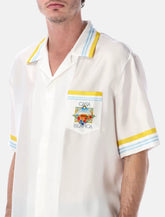Casablanca Tennis Landscape Silk Shirt - | Spazio Pritelli