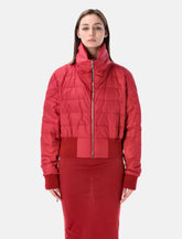Moncler Rick Owens Giacca Croppata Rossa - | Spazio Pritelli