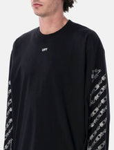 Off-White Chain Araldic Arrow long sleeved t-shirt - | Spazio Pritelli