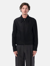 Lemaire short blouson in viscose linen gabardine - | Spazio Pritelli