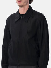 Lemaire short blouson in viscose linen gabardine - | Spazio Pritelli