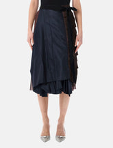 Prada patchwork faille wrap skirt - | Spazio Pritelli