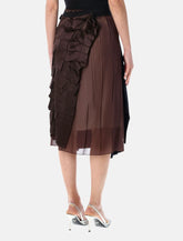 Prada patchwork faille wrap skirt - | Spazio Pritelli