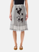 Prada embroidered chiffon midi skirt - | Spazio Pritelli