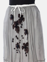 Prada embroidered chiffon midi skirt - | Spazio Pritelli