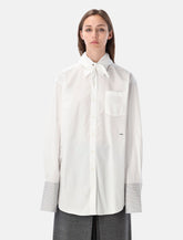 Prada Cotton Shirt with Bow - | Spazio Pritelli