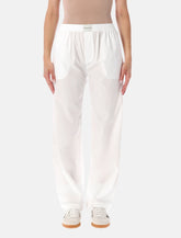 Sporty & Rich white Signature NY pyjama pants - | Spazio Pritelli