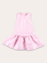 Self-Portrait pink sequin taffeta girl's dress - | Spazio Pritelli