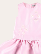 Self-Portrait pink sequin taffeta girl's dress - | Spazio Pritelli