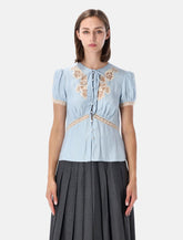 Self-Portrait viscose lace top - | Spazio Pritelli