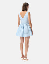 Self-Portrait cotton embroidered mini dress - | Spazio Pritelli