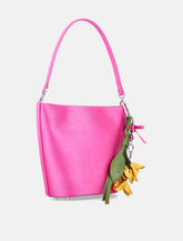 Self-Portrait pink satin bucket bag - | Spazio Pritelli
