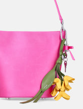 Self-Portrait pink satin bucket bag - | Spazio Pritelli