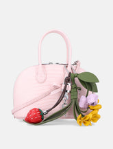 Self-Portrait pink embossed leather mini bag - | Spazio Pritelli