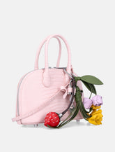 Self-Portrait pink embossed leather mini bag - | Spazio Pritelli