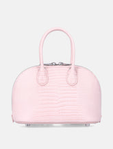Self-Portrait pink embossed leather mini bag - | Spazio Pritelli