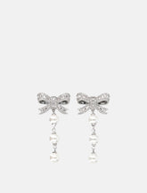 Self-Portrait woman's crystal pearl earrings - | Spazio Pritelli