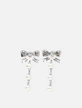 Self-Portrait woman's crystal pearl earrings - | Spazio Pritelli