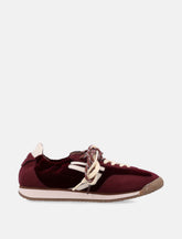 Puraai 6.02 Panther velvet wine sneakers - | Spazio Pritelli