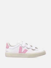 Veja Recife leather white and pink sneakers - | Spazio Pritelli