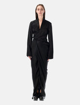 Rick Owens long wrap gown - | Spazio Pritelli