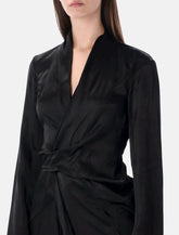 Rick Owens long wrap gown - | Spazio Pritelli
