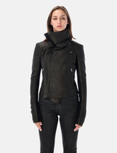 Rick Owens classic biker jacket - | Spazio Pritelli