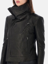 Rick Owens classic biker jacket - | Spazio Pritelli