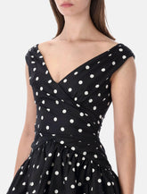 Self-Portrait black polka dot mini dress - | Spazio Pritelli