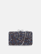 Self-Portrait Multi Crystal Chainmail Clutch - | Spazio Pritelli