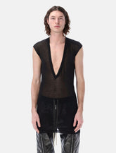 Rick Owens Dylan T with deep V neck - | Spazio Pritelli
